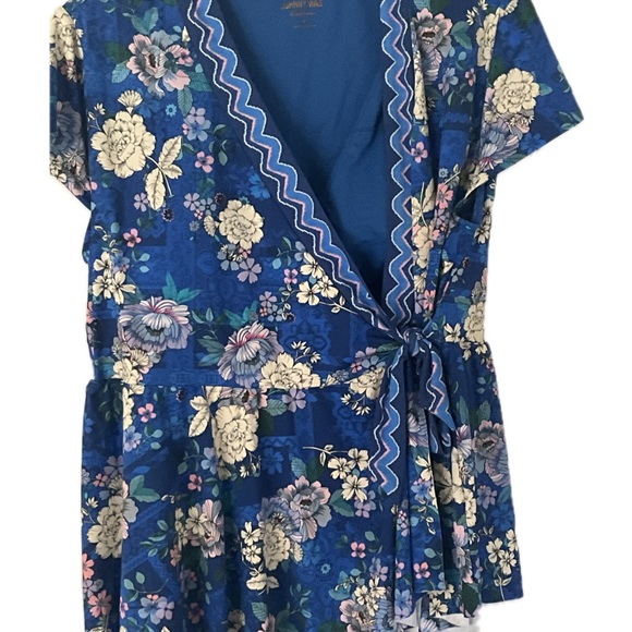 Johnny Was Floral Wrap Tankini Swimwear 2 piece